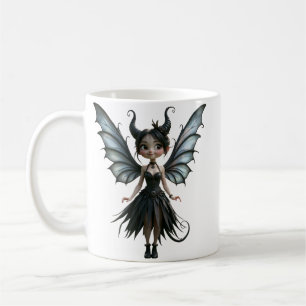Taza De Café Hada gótica adorable nacida de la luna, la pequeña