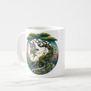 Taza De Café Hadas de árbol de bonsai