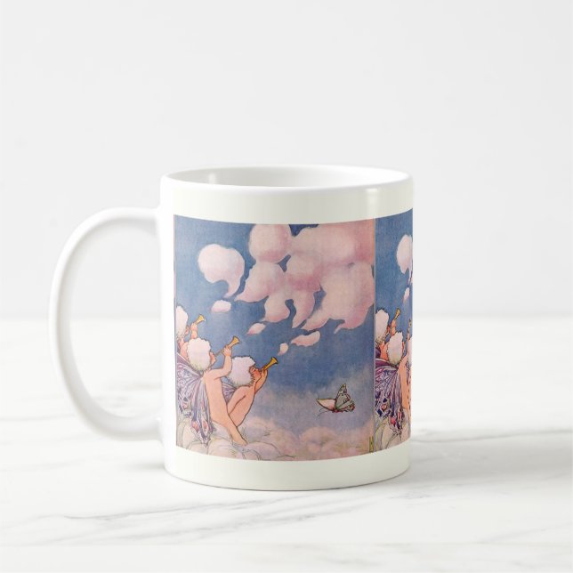 Taza De Café Hadas de las Nubes Haciendo Nubes (Izquierda)