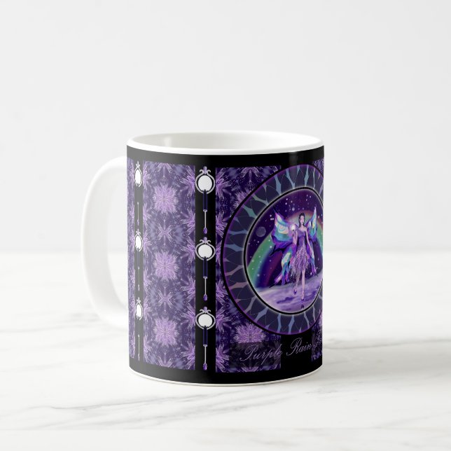 Taza De Café Hadas de lluvia púrpura (Anverso izquierdo)