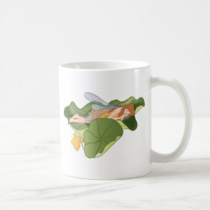 Taza De Café Hadas durmiendo en Lotus Leaves