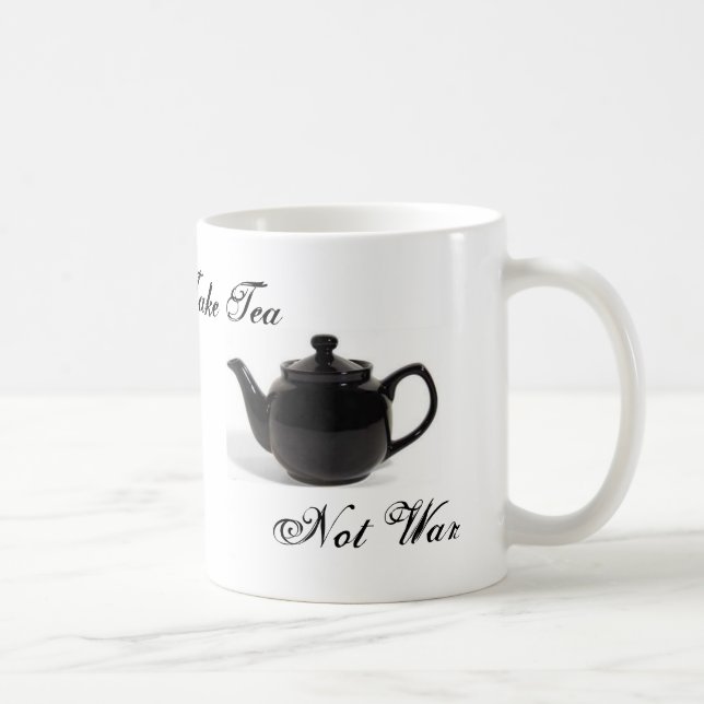 Taza De Café Haga el té, no guerra (Derecha)