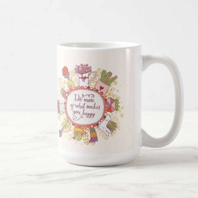Taza De Café Haga más de qué le hace 2 felices (Derecha)