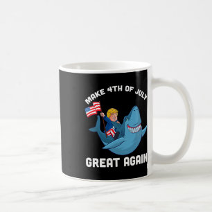 Taza De Café Haga que el 4 de julio sea grande de nuevo Donald