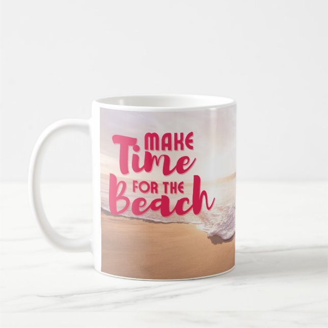 Taza De Café Haga tiempo para la playa (Izquierda)