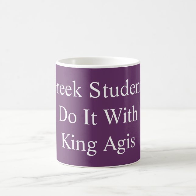 Taza De Café Hágalo con el rey Agis mug (Centro)