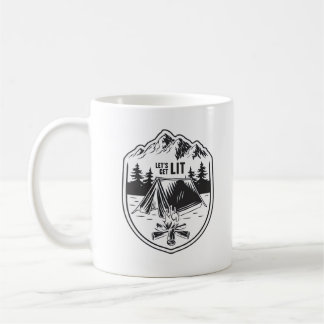 Taza De Café Hagamos que las tiendas de campaña sean clásicas