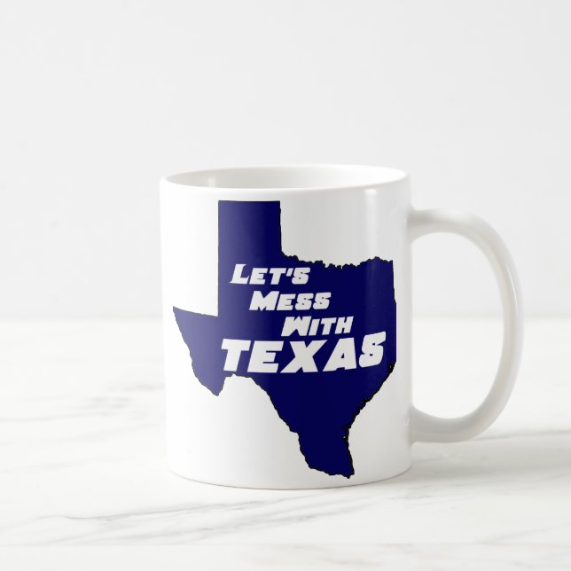 Taza De Café Hagamos un desmayo con el azul de Texas (Derecha)