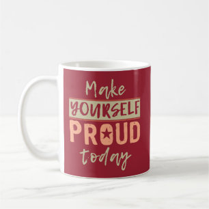 Taza De Café "Háganse orgullosos" personalizado en un monograma