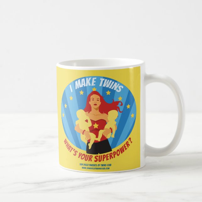 Taza De Café ¿Hago a gemelos - cuál es su superpotencia? (Derecha)