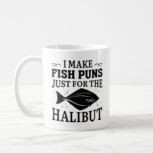 Taza De Café Hago Castigos De Pescado Sólo Para El Halibut (Izquierda)
