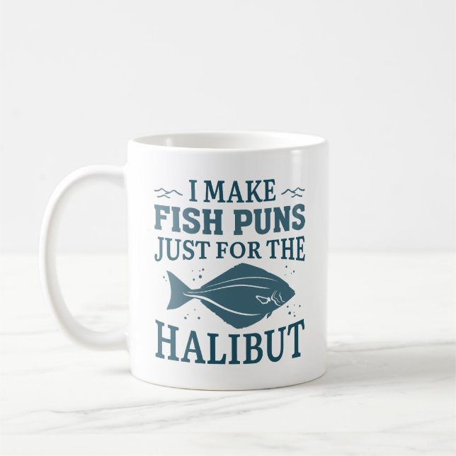 Taza De Café Hago Castigos De Pescado Sólo Para El Halibut (Izquierda)