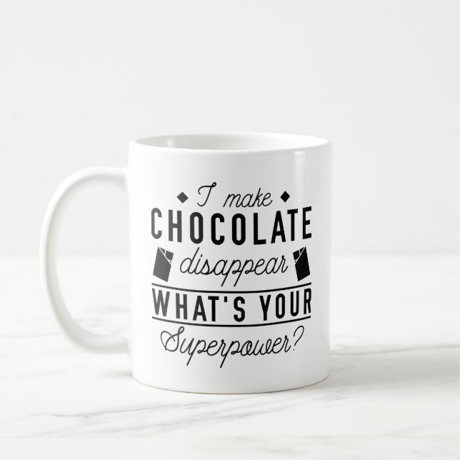 Taza De Café Hago desaparecer el chocolate (Izquierda)