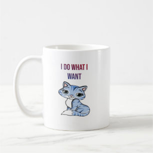 Taza De Café Hago lo que quiero - Café gato