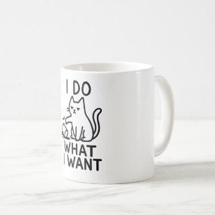 Taza De Café Hago Lo Que Quiero Gato - Gracioso Regalo De Café