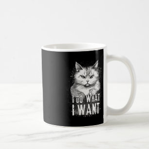 Taza De Café Hago Lo Que Quiero Que Halloween Funny Cat Hallowe