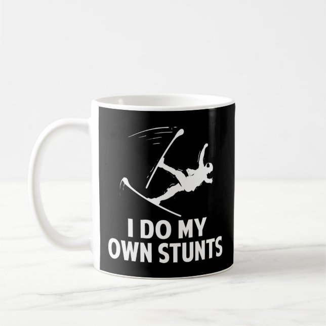 Taza De Café Hago mi propio truco esquiando (Izquierda)