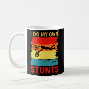 Taza De Café Hago Mis Propios Stunts Montaña Bicicleta Funny Mt