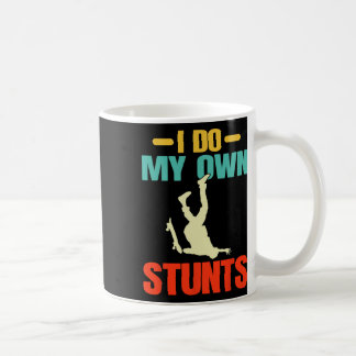 Taza De Café Hago mis propios trucos de skateboarding retro div