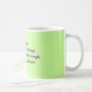 Taza De Café Haiku del RT: Mucoso profundo