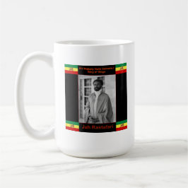 Taza De Café Haile Selassie el león de Judah, Jah Rastafari