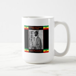 Taza De Café Haile Selassie el león de Judah, Jah Rastafari