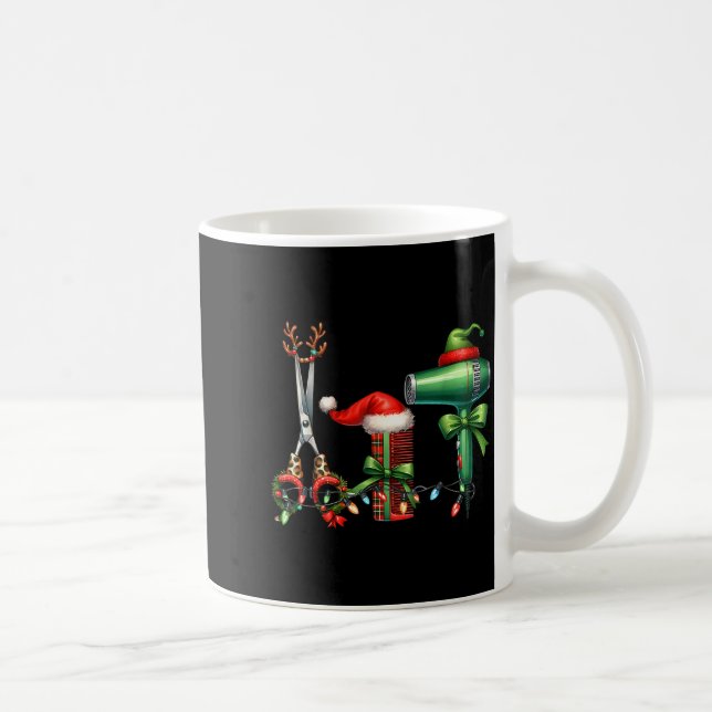 Taza De Café Hair Stylist Christmas Hairdresser Licensed Hairas (Derecha)