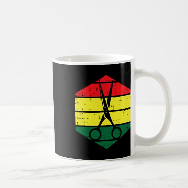 Taza De Café Hair-stylist Junetdecis Blm Black History Hairdres (Derecha)