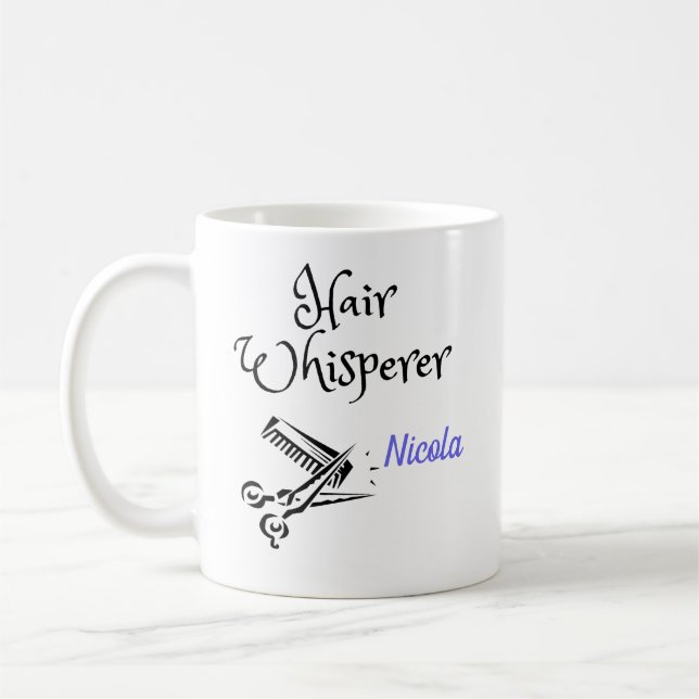 Taza De Café Hair Whisperer Stylist Coffee Mug (Izquierda)