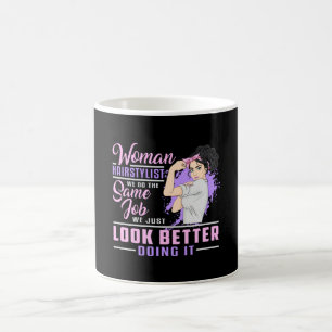 Taza De Café Hairdresser Hair Stylist Barber Woman Job Gift