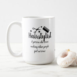 Taza De Café Hairstylist Cita Funny Hairdresser Stars Guay