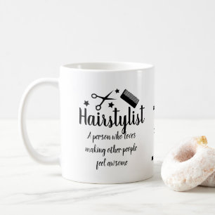 Taza De Café Hairstylist Cita Funny Hairdresser Stars Guay