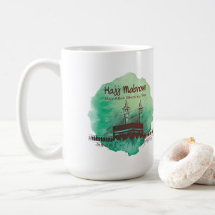 Taza De Café Hajj Mubarak, Santa Kaaba en La Meca Arabia Saudit