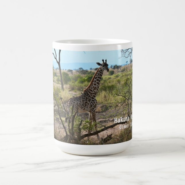 Taza De Café Hakuna Matata Giraffe Mug (Centro)