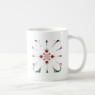 TAZA DE CAFÉ HAKUNA MATATA ROJO VERDE