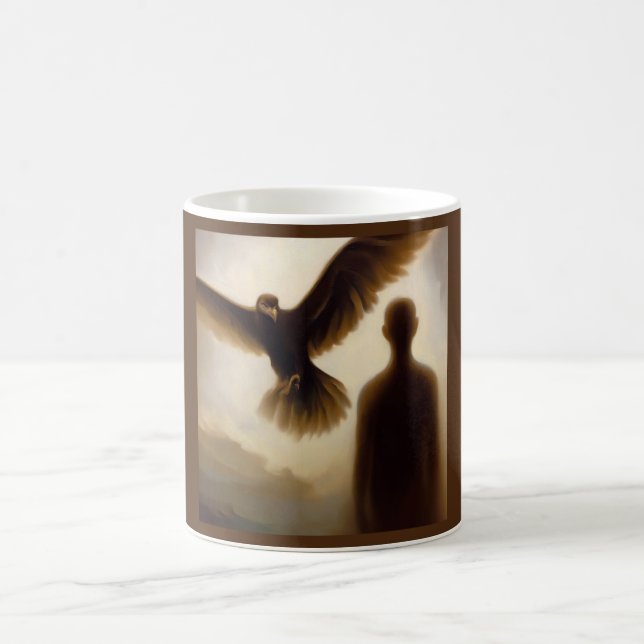 Taza De Café Halcón Animal Espiritual 1 (Centro)