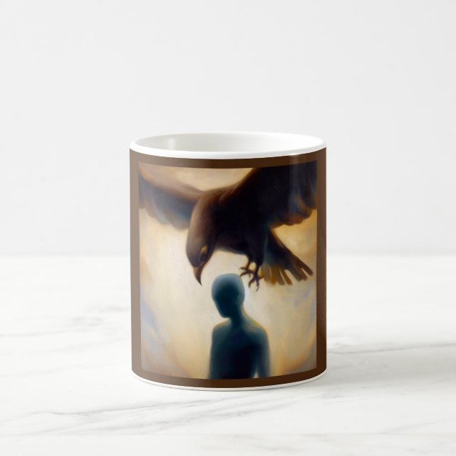 Taza De Café Halcón Animal Espiritual 2 (Centro)