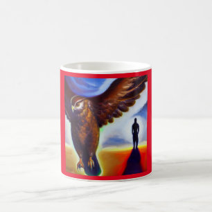 Taza De Café Halcón Animal Espiritual 3
