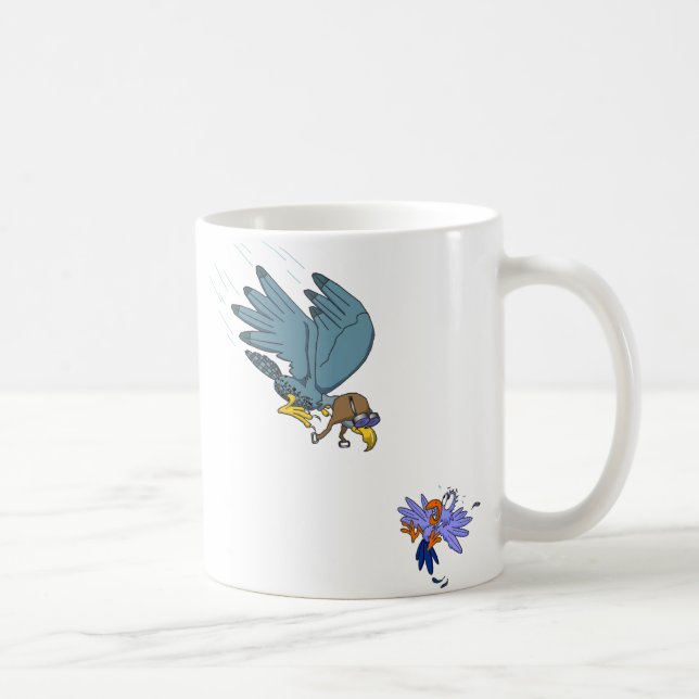 Taza De Café Halcón con gafas (Derecha)