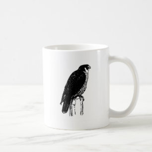 Taza De Café Halcón de peregrino (ilustracion)
