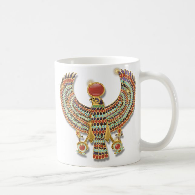Taza De Café Halcón egipcio antiguo pectoral (Derecha)