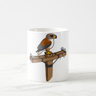 Taza De Café Halcón ferruginoso en polo de poder