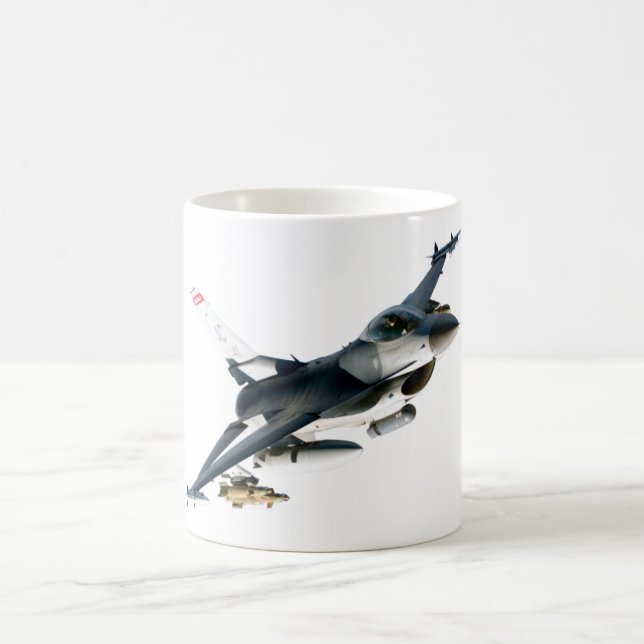 Taza De Café Halcón que lucha F-16 (Centro)