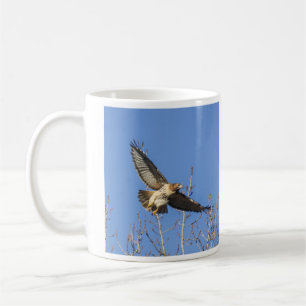 Taza De Café halcón Rojo-atado