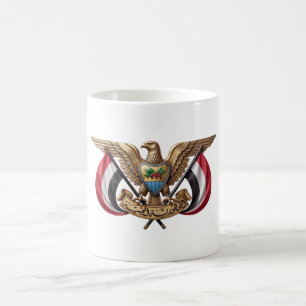 Taza De Café halcón símbolo emblema bandera escudo de armas paí