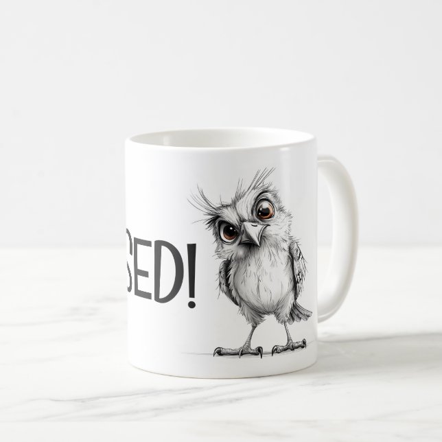 Taza De Café Halconcito enfocado (Anverso derecho)