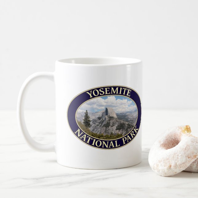 Taza De Café Half Dome, Parque Nacional Yosemite, California (Con donut)