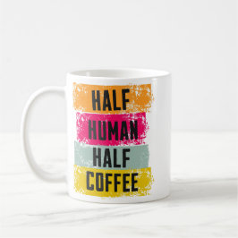 Taza De Café Half Human Half Coffee Mug