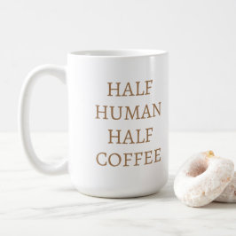 Taza De Café Half Human Half Coffee Mug