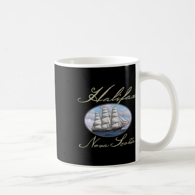 Taza De Café Halifax Nova Scotia Clipper Ship  (Derecha)